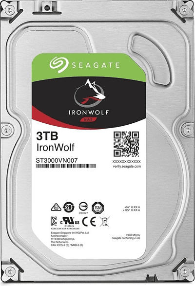 Festplatte IronWolf NAS HDD 3TB, intern (ST3000VN007)