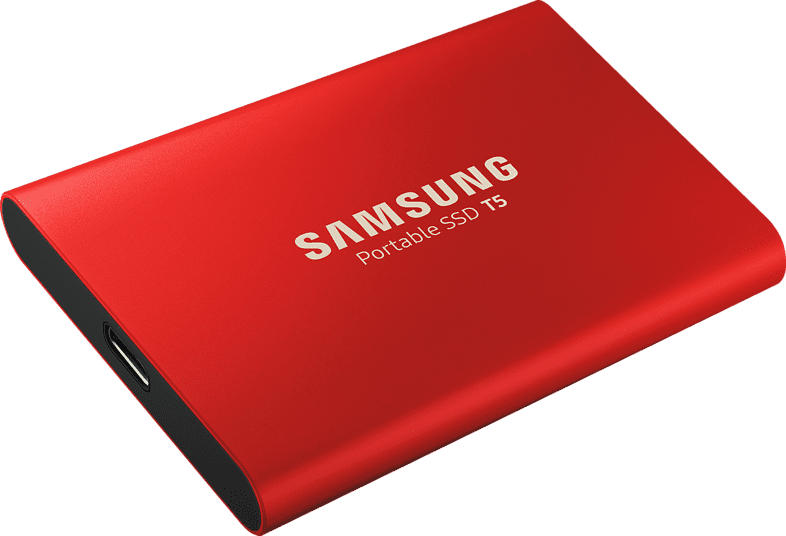 SSD Festplatte Portable SSD T5 rot 500GB, USB-C 3.1 (MU-PA500R)