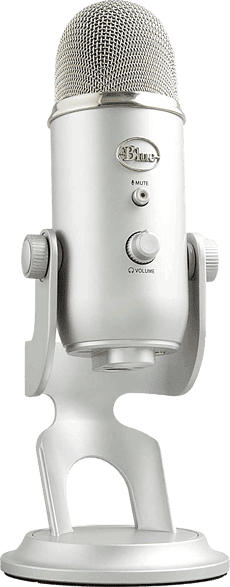 Blue Microphones Streaming Mikrofon Yeti Silver, USB, 3.5mm Klinke (988-000238)