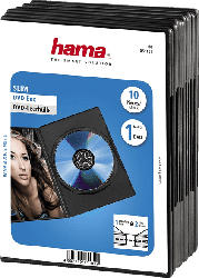 DVD-Leerhülle Slim, 10er-Pack, Schwarz