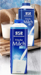Weihenstephan Frische Milch 1,5/3,5 % Fett, jede 1-Liter-Packung