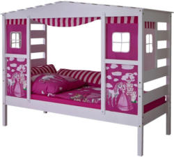 Spielbett Lio 90x200 cm Weiß/Pink