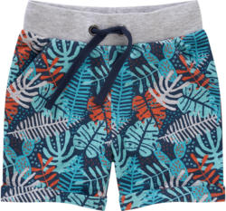Baby Joggingshorts mit Blatt-Allover