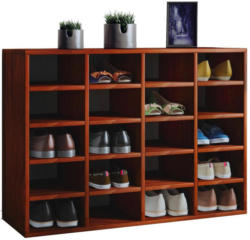 Schuhschrank Hinsol L B/H: 92/67 cm Nussbaum Dekor