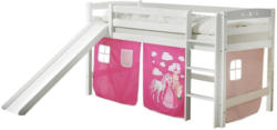 Spielbett Theo R 90x200 cm Pink/Weiß