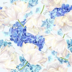 Serviette Hortensie