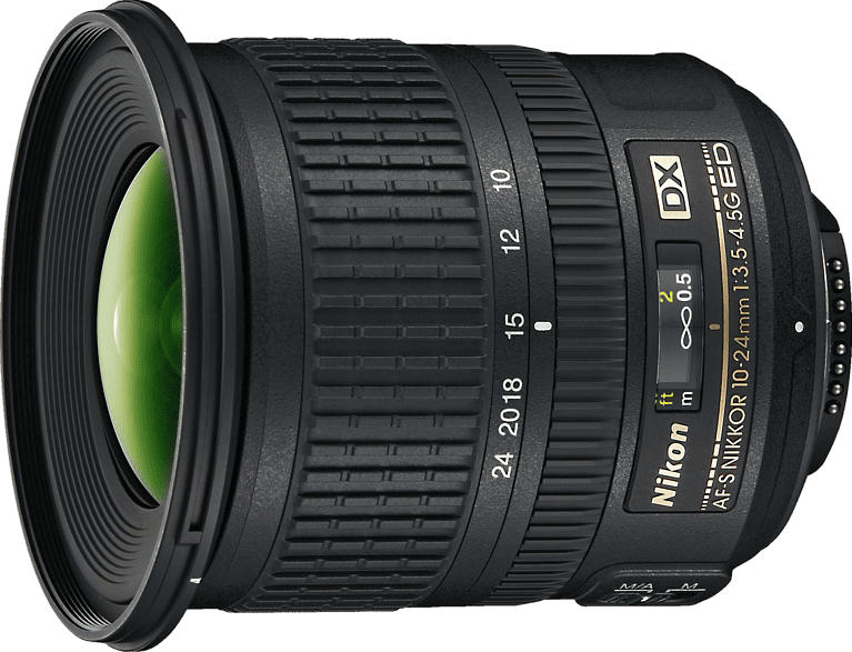 NIKON AF-S DX NIKKOR 10-24mm 1:3,5-4,5G ED 10 mm-24 mm f/3.5-4.5 AF-S, ED, DX (Objektiv für Nikon F-Mount, Schwarz)