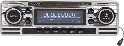 Autoradio RCD120BT im Retro Design, silber