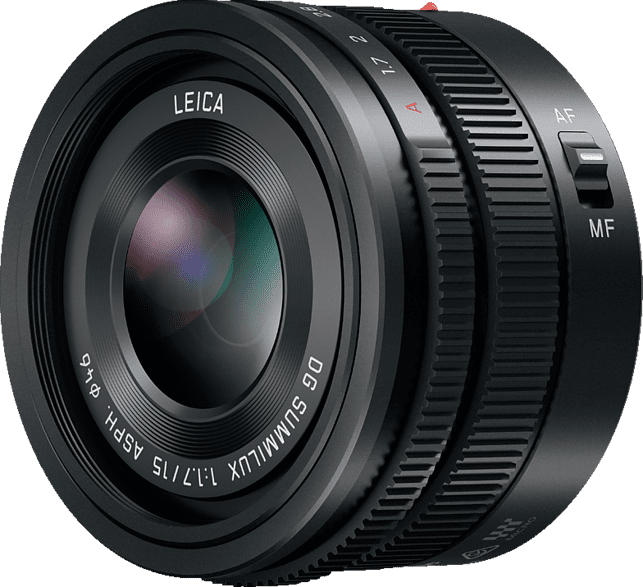 PANASONIC H-X 015 E-K Lumix G LEICA 15 mm f/1.7 ASPH (Objektiv für Micro-Four-Thirds, Schwarz)