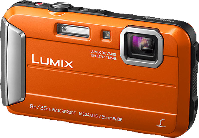 PANASONIC Lumix DMC-FT30EG-D Digitalkamera Orange, 16.1 Megapixel, 4x opt. Zoom, TFT-LCD