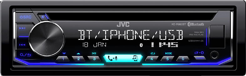 JVC KD-R992BT Autoradio 1 DIN, 50 Watt