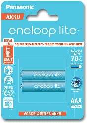 Vorgeladener Ni-MH Akku AAA BK-4LCCE2/2GE, 2er Pack