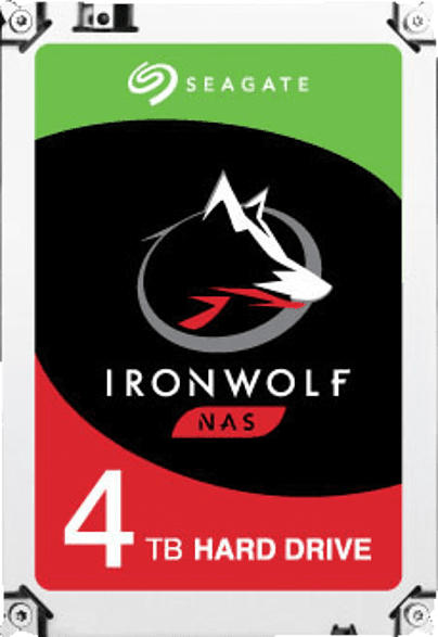 Seagate 4TB Festlplatte IronWolf NAS HDD, SATA 6Gb/s, 3.5 Zoll, Silber; Festplatte