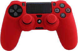 PS4 Silicone Skin + Grips (Red)