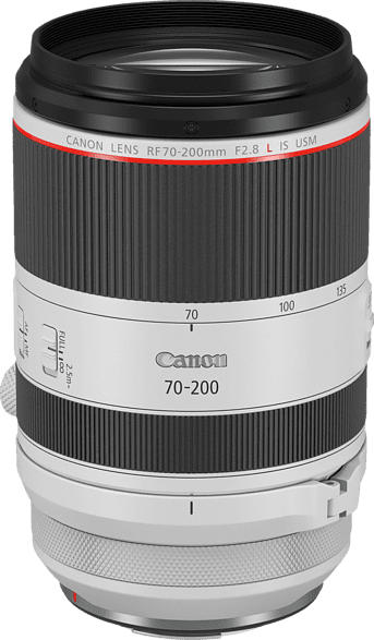 CANON RF 70 mm-200 mm f/2.8 L-Reihe (Objektiv für Canon R-Mount, Weiß)