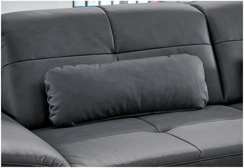 Coussin pour salon Paderborn cuir, 58 x 25 cm -