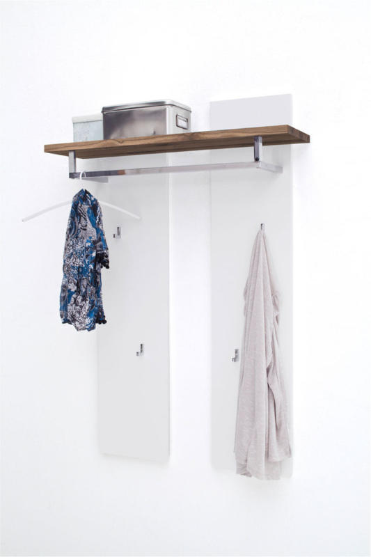 Wandpaneel Romina, matt weiss / Asteiche -