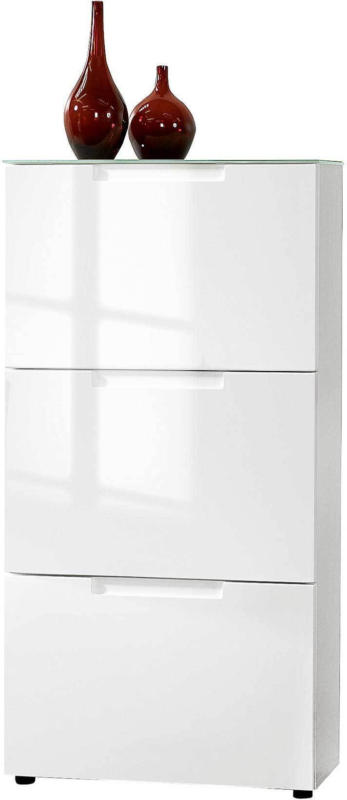 Meuble à chaussures Mailand avec 3 compartiments basculants -