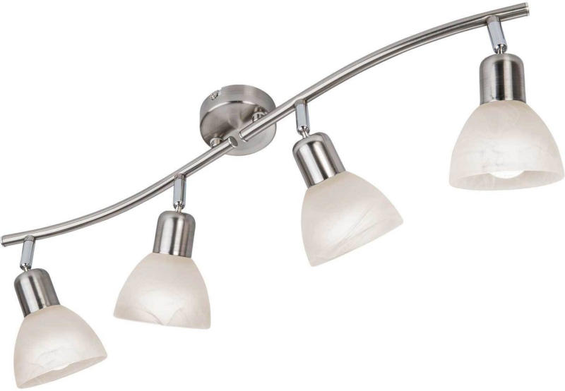 Led Plafonnier Daytona 4 Spots Nickel Dépoli -