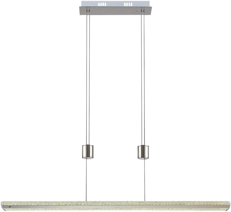 Suspension LED Iker nickel pierres acryliques -