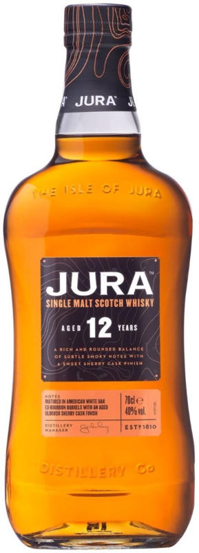 Jura 12 Years Old Single Malt Scotch Whisky 70 cl -