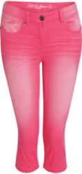 Damen Capri-Jeans mit Used-Waschung
