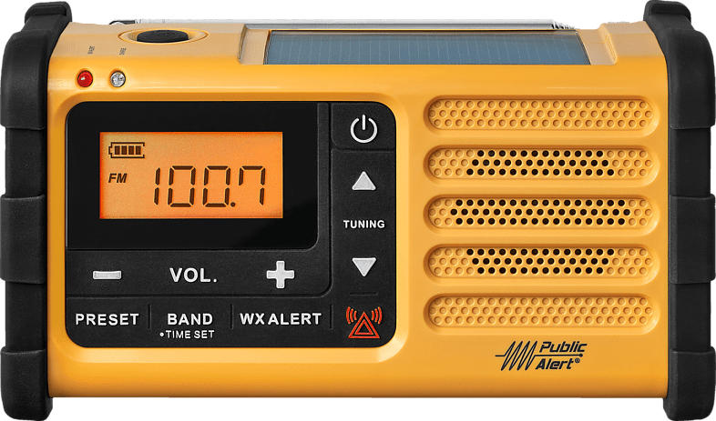 Notfallradio MMR 88 mit FM/MW, LED-SOS-Lampe, Signalton, Kurbeldynamo