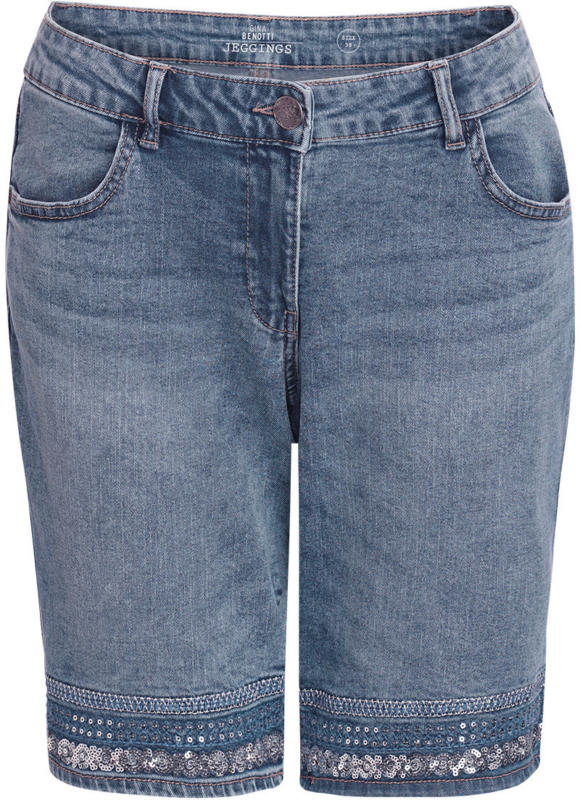 Damen Bermuda-Shorts mit Pailletten (Nur online)