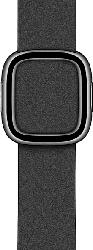 40mm Modernes Lederarmband, Schwarz - Small (MWRF2ZM/A)