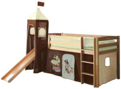 Spielbett Toby R 90x200 cm Dunkelbraun