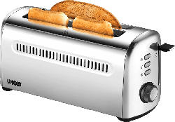 UNOLD 4er Retro 38366 Toaster Edelstahl (1500 Watt, Schlitze: 2)