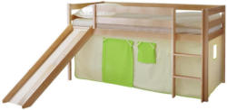Spielbett Manuel 90x200 Grün/Beige