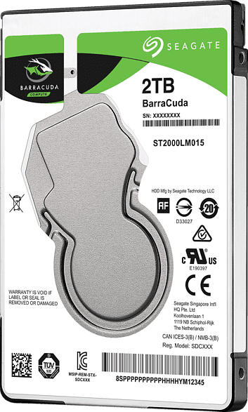Festlplatte BarraCuda Compute 2TB, 2.5 Zoll, SATA 6Gb/s (ST2000LM015)