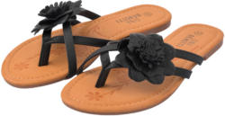 Damen Sandalen mit Blüten-Applikation