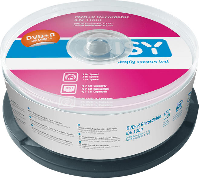 ISY IDV-1000 DVD+R 25er Spindel DVD+R