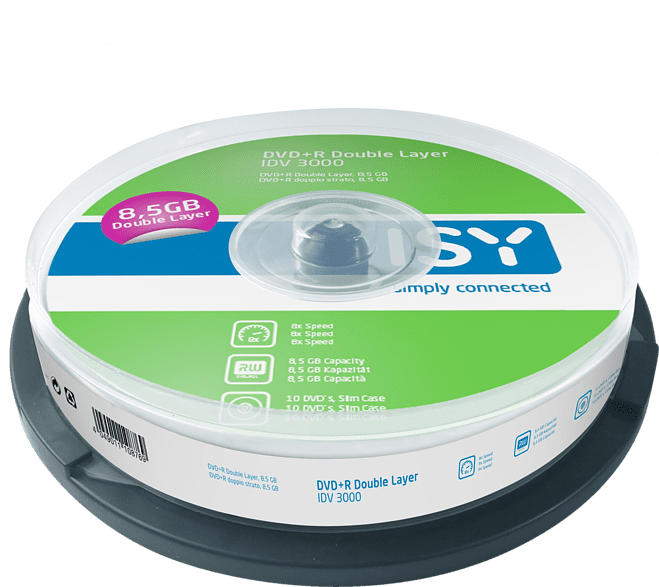 ISY IDV-3000 DVD+R DL 10er Spindel DVD+R