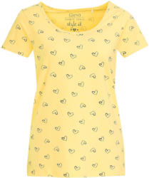 Damen T-Shirt mit Herz-Allover