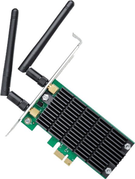 TP-Link WLAN Adapter AC1200 DualBand Desktop, 2.4GHz/5GHz WLAN, PCIe x1 (Archer T4E)