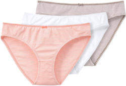 3 Damen Slips mit Pikotkante