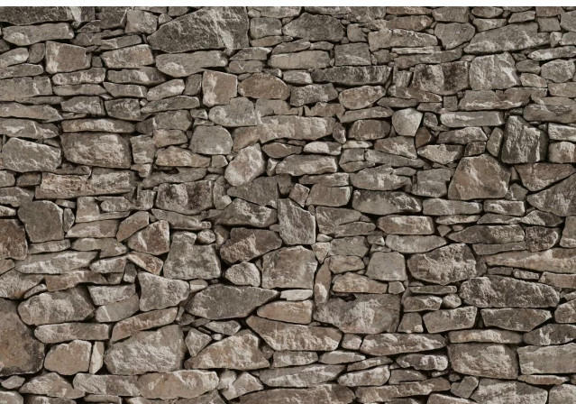 Fototapete Steinmauer, Papier, ca. 368 x 254 cm
