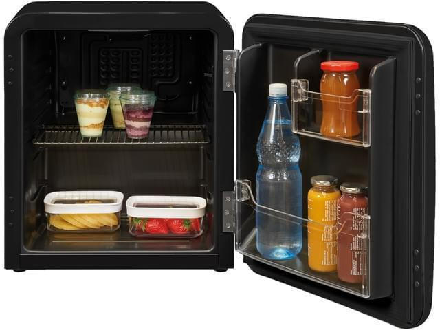 exquisit RKB05-14 A+ sw Minikühlschrank/Kühlbox Retro
