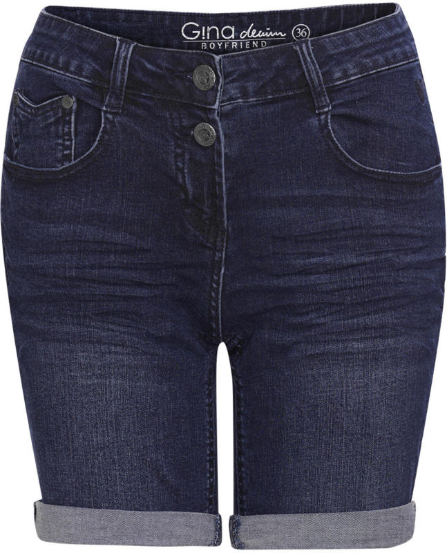 Damen Boyfriend-Jeansshorts mit Used-Waschung (Nur online)