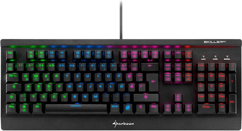 Gaming Tastatur Skiller Mech SGK3 RGB, Kailh Red, schwarz