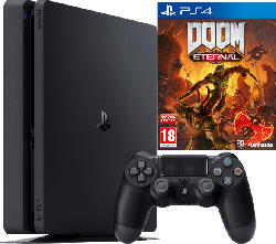 PlayStation 4 Slim Konsole 500 GB + DOOM Eternal