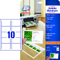 Visitenkarten 85x54 mm matt 200g 25 Blatt (C32011-25)