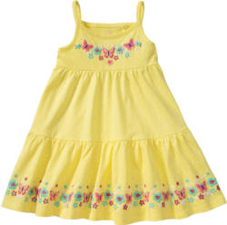 Mädchen Kleid mit Bordüren-Druck
