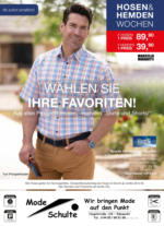 Mode Schulte Hosen & Hemden Wochen! - bis 13.05.2020