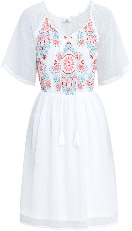 Damen Kleid mit Stickereien (Nur online)