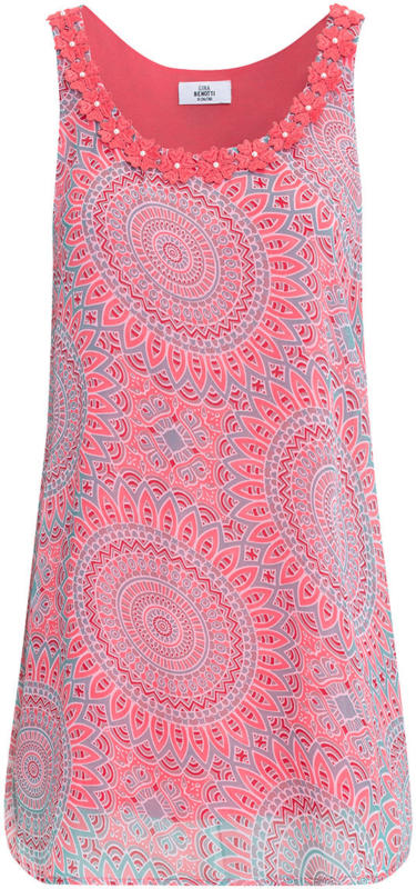 Damen Top mit applizierten Blüten