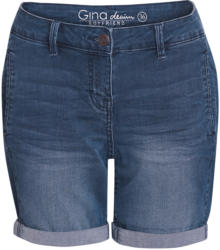 Damen Boyfriend-Jeansshorts mit Used-Effekt